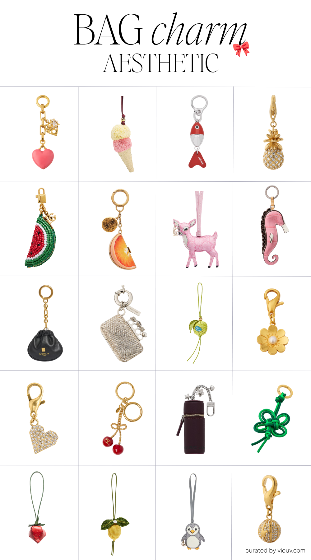 Women's Bag Charms Designer: 32 Luxury Accessories That Instantly Elevate Every Handbag 66 Bag Charms Keychain